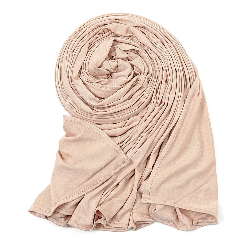Wholesale New Fashion 1 Loop Premium Instant Cotton Jersey Hijab Scarf Soft Comfortable Stretchy Jersey Plain Instant Hijab