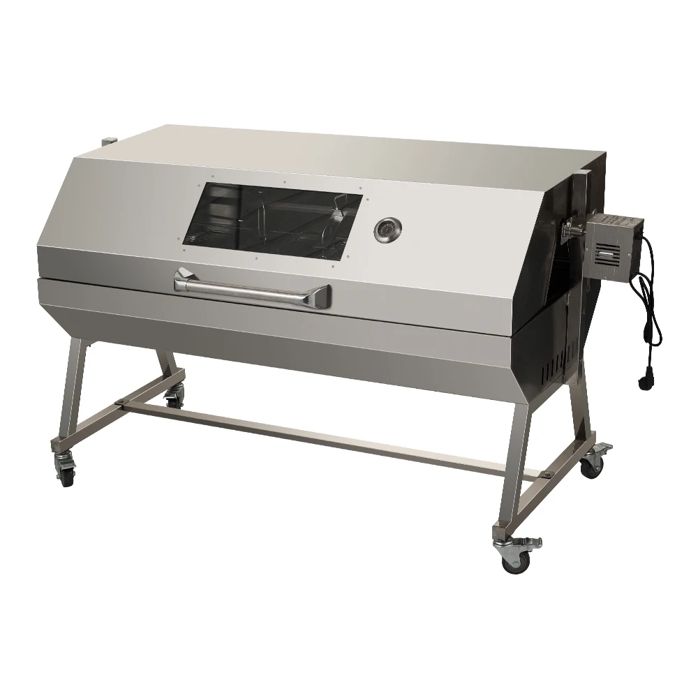 Barbeque Smoker Roast Whole Lamb Rotary Stainless Grilled Chicken Grill Machine