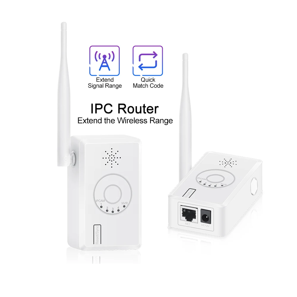 Techage Wifi IPC Router Repeater for Wifi Camera System Enhanced Transmission Distance WiFi Range Extender Mini Wireless