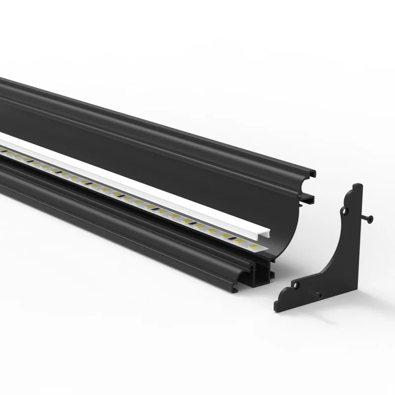 Aluminum Alloy Led Strip Light Aluminium Profile Commercial Lighting Suspended Ceiling Surface Mounted Aluminum LED Profile