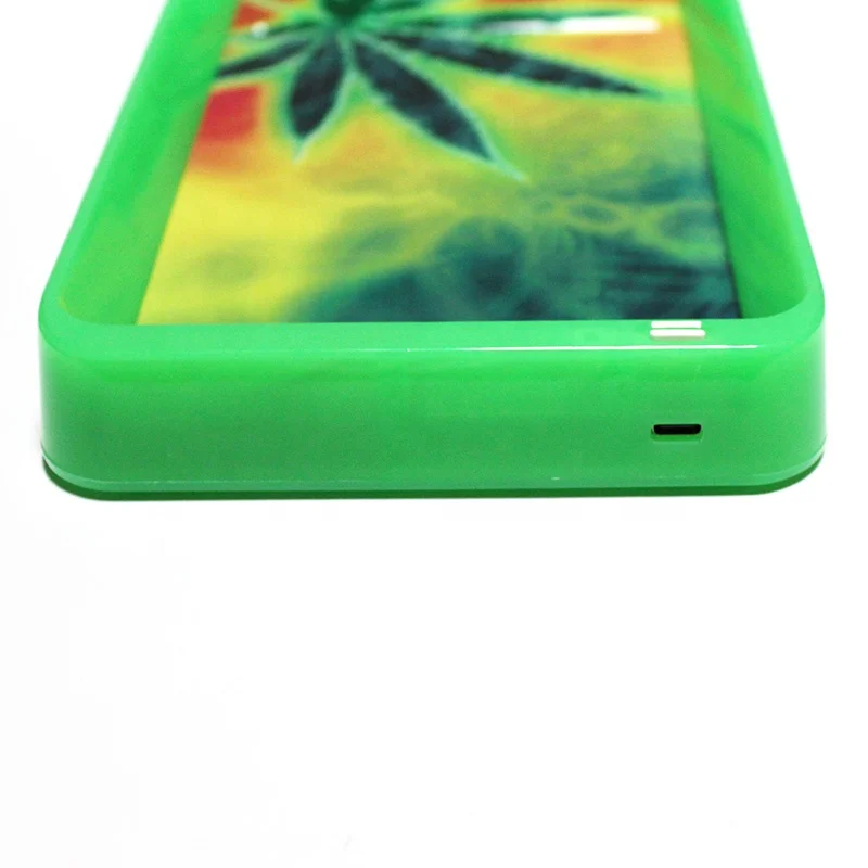  Горячая Распродажа поднос для курительной травы Мини светодиодный светящийся