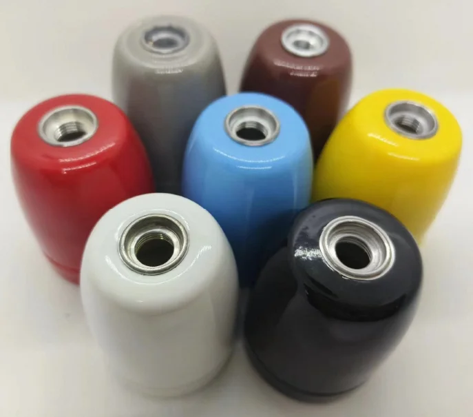 Porcelain Bulb Light Socket Ceramic Lamp Holder E14