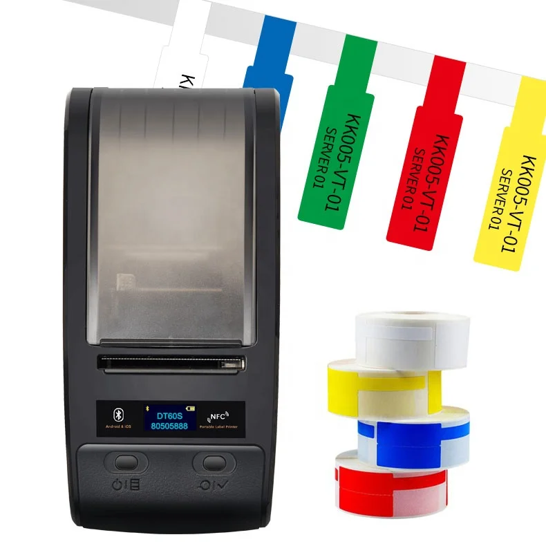 Термопринтер DeTong 58 мм, принтер для печати этикеток, штрих-кодов, qr-кодов