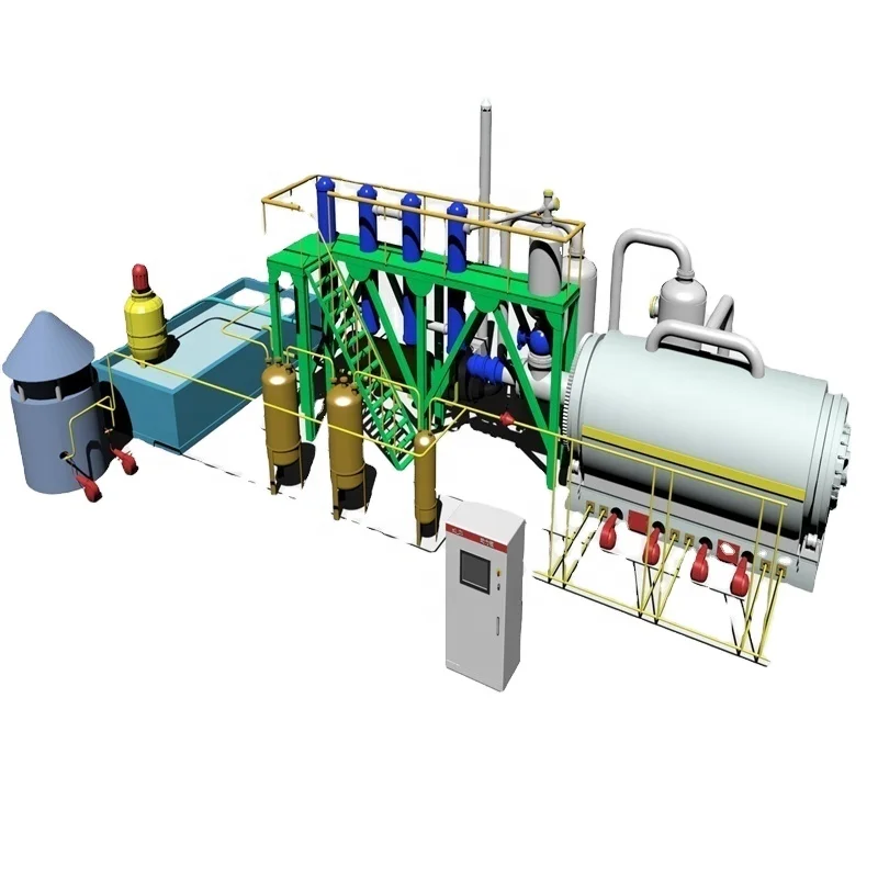 Waste tire pyrolysis machine, tire pyrolysis equipment, waste electronic board treatment equipment