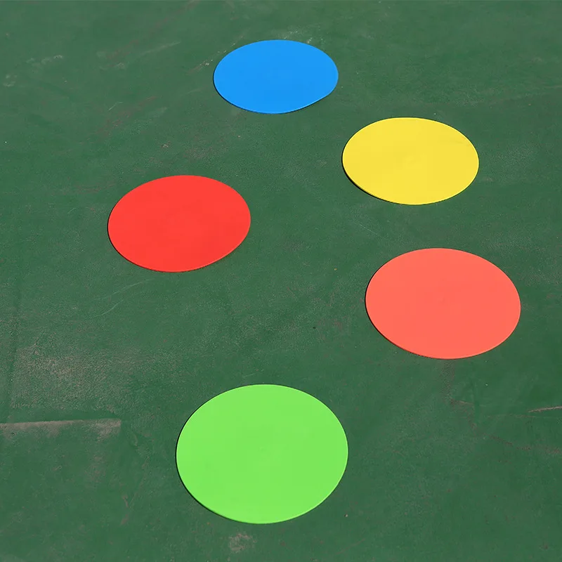 Get-Fit Hot Sale Anti Slip Colorful Rubber Floor Poly Carpet Spot Markers for Training & Kids Activities