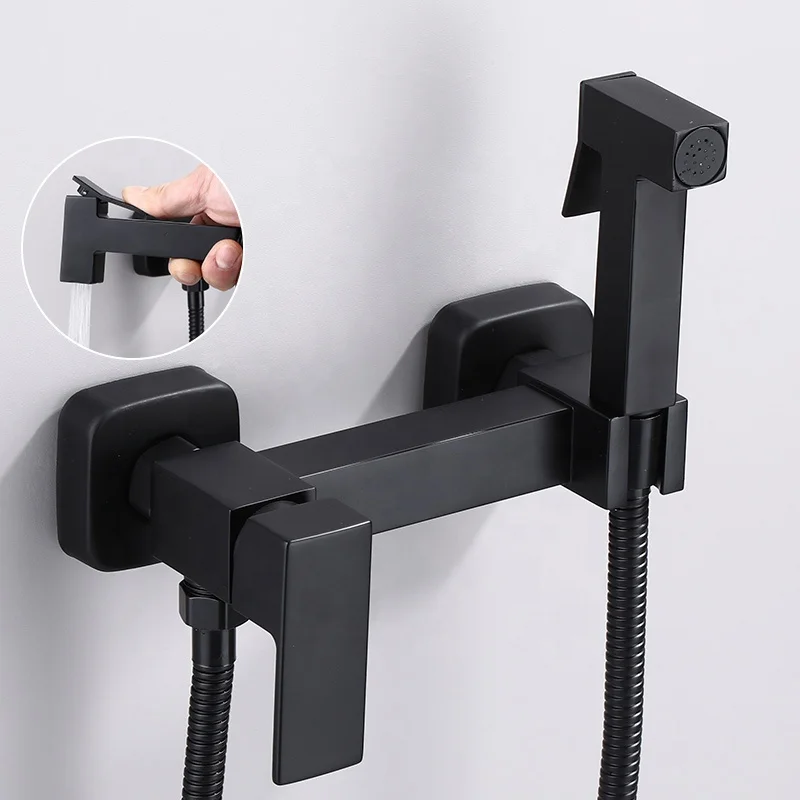 Chrome Basin Shower Mixer Faucet Hot And Cold Water Mixer Crane Shower Faucet Bidet Shower Faucet Basin Tap
