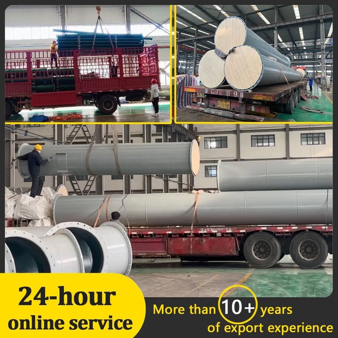 Dn25-Dn2000 Anti-Corrosive Professional Ceramic Lined/Rubber Lined Tailings  Pipes Slurry Pipeline mine tailing pipeline