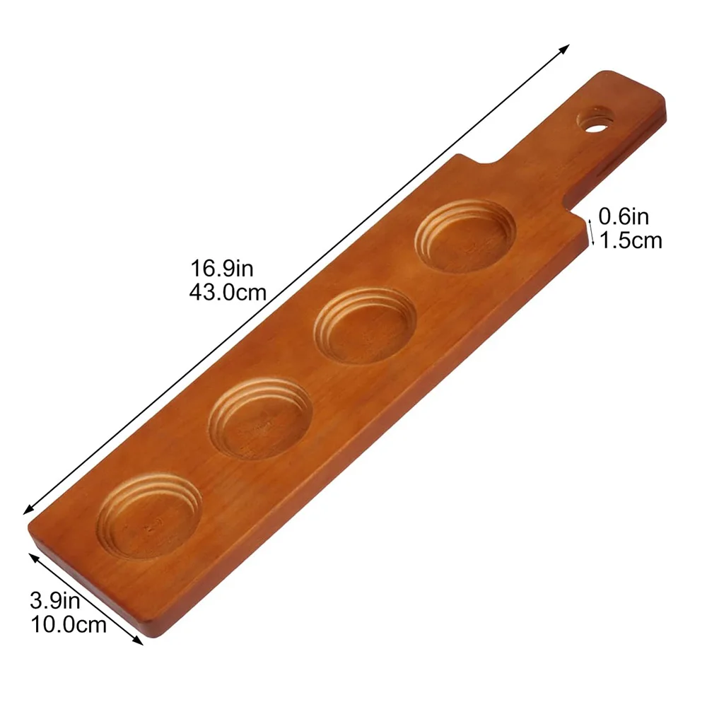 Factory Manufacture wooden natural handmade custom flight board wood Shot glass Tray