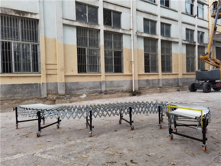 CE Certificate Manufacturer Customized Free Roller Conveyor with Mobile Wheel