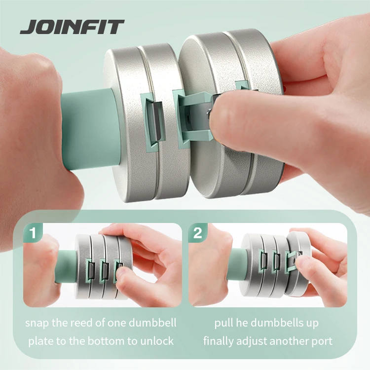 fitness equipment strength training free weights adjustable dumbbell pink for bodybuilding