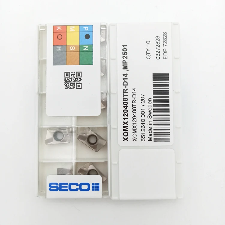 XOMX120408TR-D14 карбид вольфрама MP2501 вставки SECO Вставки точения