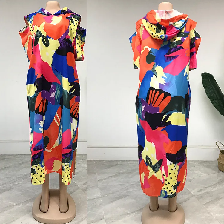 Plus size loose blouse djellaba print kuwaiti kaftan long sleeve moroccan african muslim islamic clothing