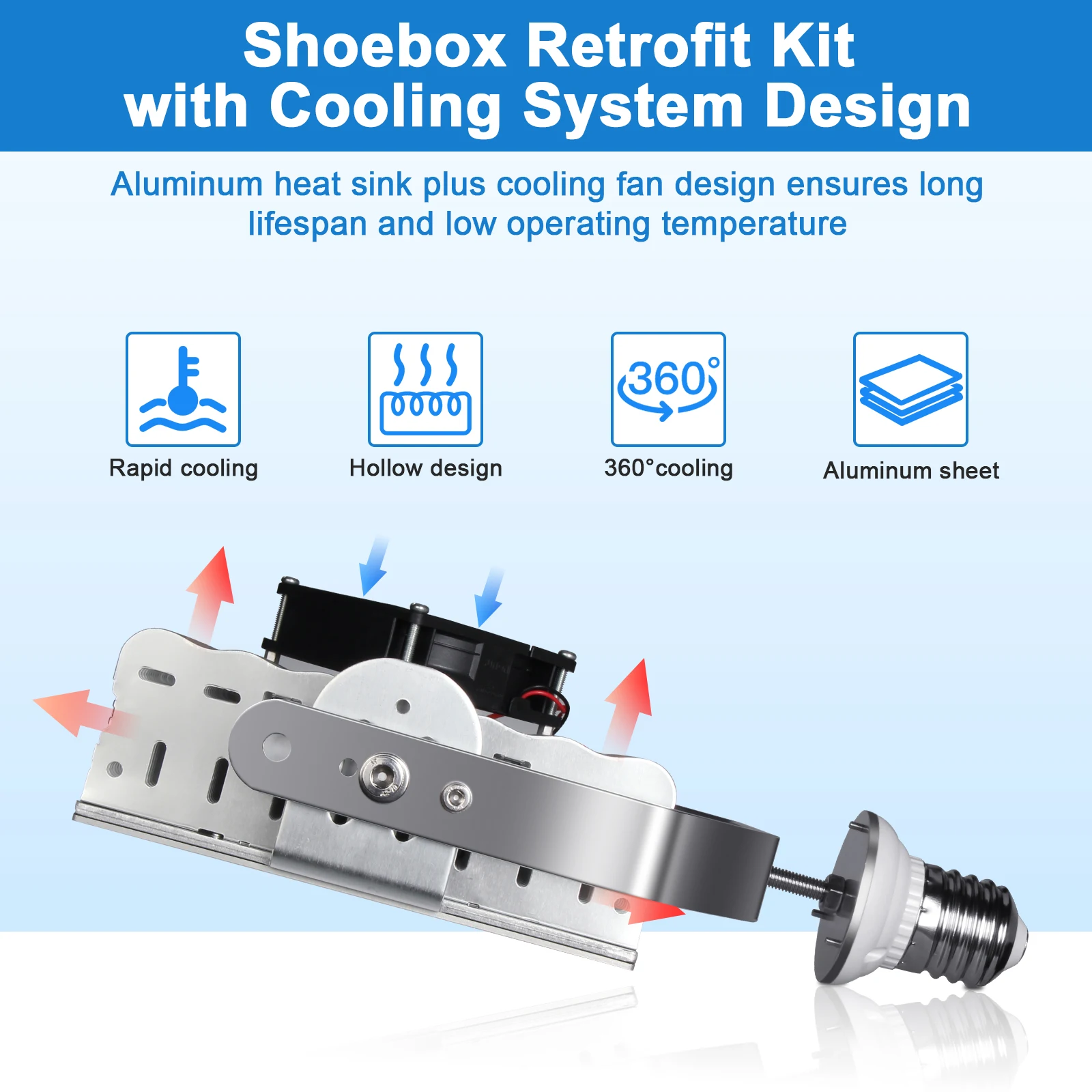 new design high quality Street Lights Safety Retrofit Kits 150w 200w 300w DLC LED replacement Lamps