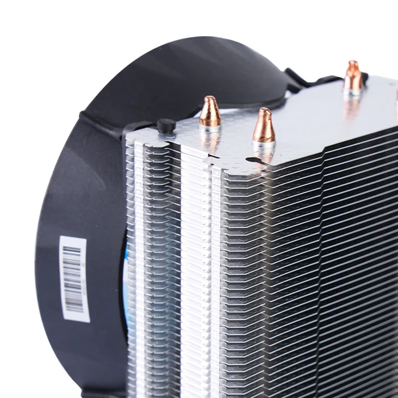 Drop Shipping Heat Sink Cpu Cooler with Two Heat Pipes Argb Cooling Fan Box Computer Case Copper & Aluminum Heatpipe 1 Pcs 120mm