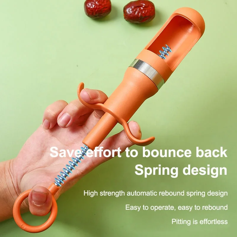 Red Dates Jujube Pitter Cherry Olive Corer Home Kitchen Fruit Core Remover Seed Push Out Tool Accessories