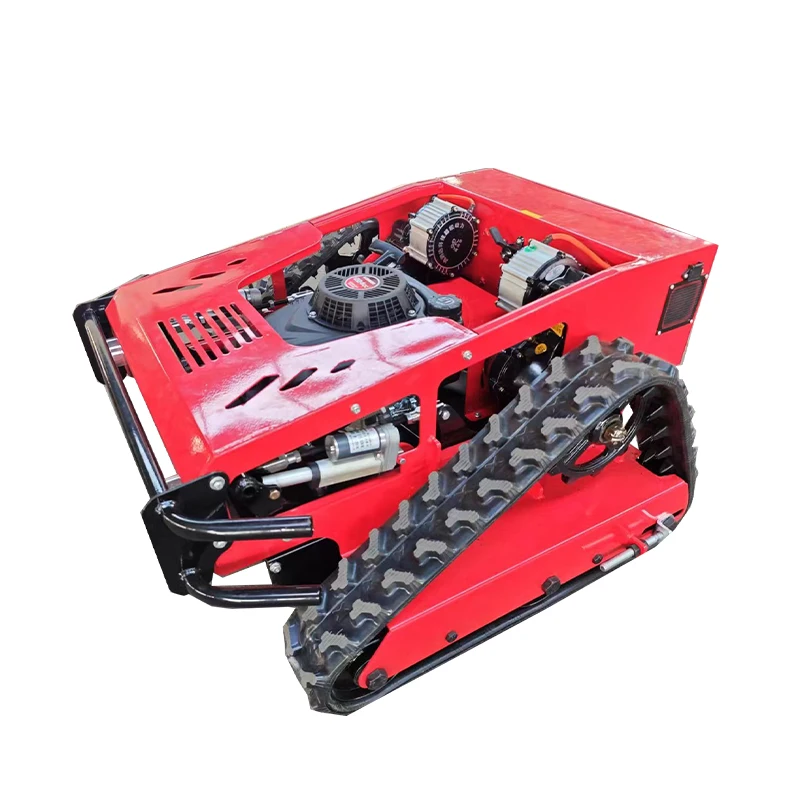 Robotic Remote Control Crawler Lawn Mower Robot Gasoline Engine Cordless Lawn Mowers For Sale