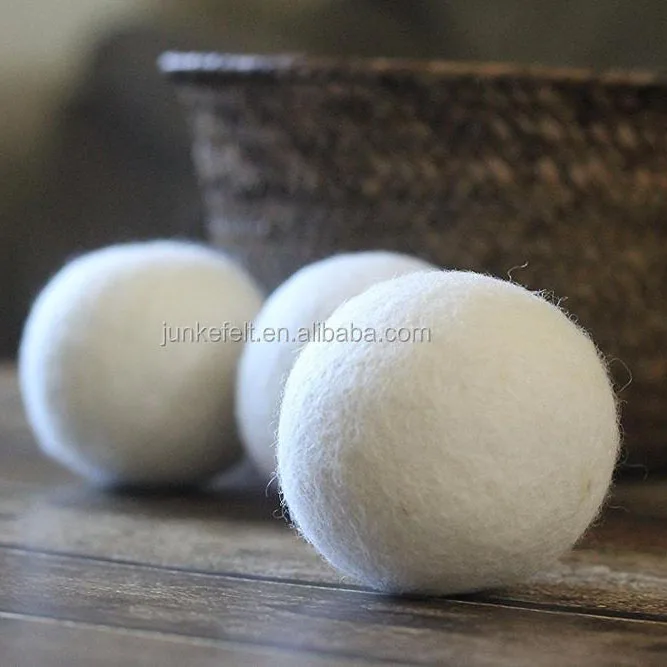 Wholesale wool dryer balls Premium Natural Fabric Softener Washing Ball Reusable Dryer Wool Dryer Balls