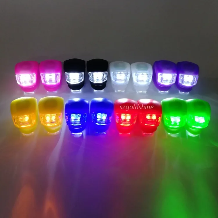 Silicone Safety Warning Light 3 Modes Bicycle Lights Helmet LED Flash light