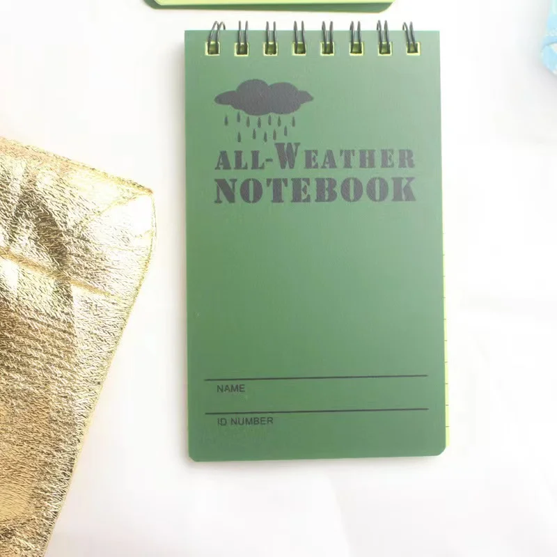 Waterproof Top-spiral notebook in the rain Customized Weather Notepad Waterproof Stone Paper Notebook Pocket Size