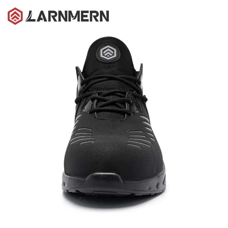LARNMERN Steel Toe Shoes Slip-on Comfortable Safety Shoes for Men Women Work Shoes Lightweight Sneakers Non-Slip Anti-Smash
