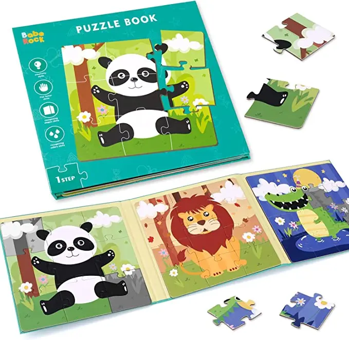 Magnetic Puzzles Animals Jigsaw Puzzles  3 in 1 Travel Toys and Travel Games for Toddler Boys and Girls