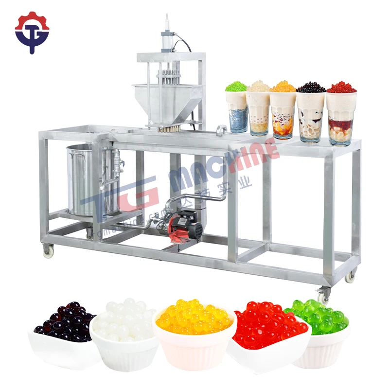 Semi-automated small boba popping production line small juice popping boba making machinery