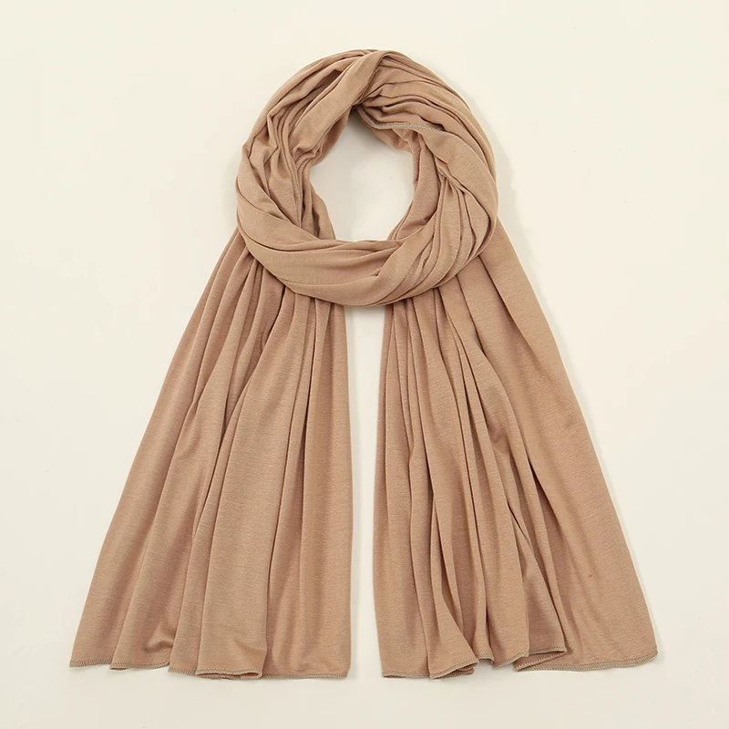 High Quality Premium Jersey Hijabs Muslim Soft Scarf Women Opaque Stretchy Wholesale New Arrival Lycra Jersey Hijab