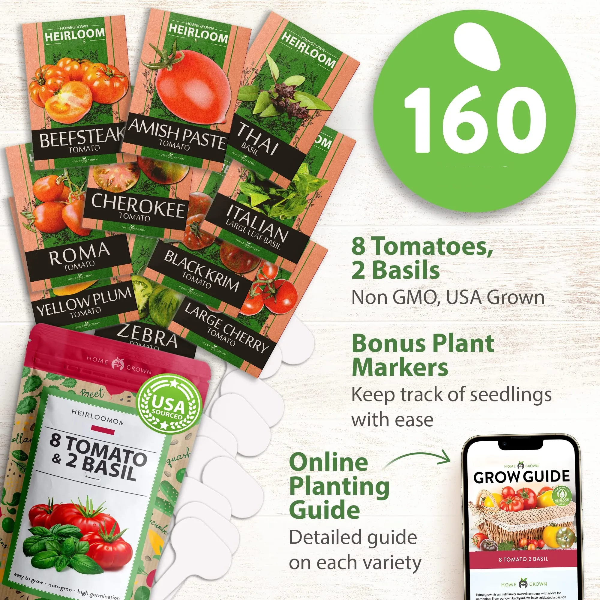 HOME GROWN Heirloom Non-GMO Tomato for Planting