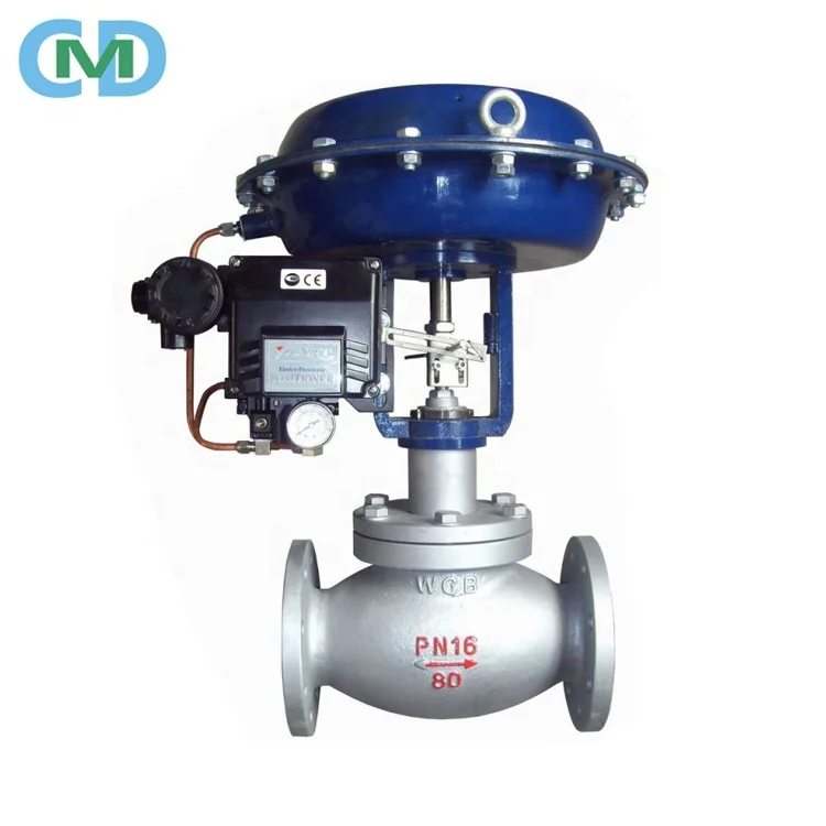 Water Steam Globe Type Remote Pneumatic Flow Pressure Control Valve with Price List