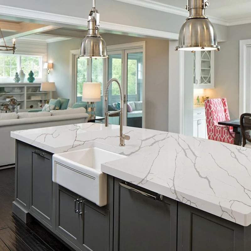  HORIZON STONE искусственная кварцевая плита камень calacatta кухонная столешница для кухонных
