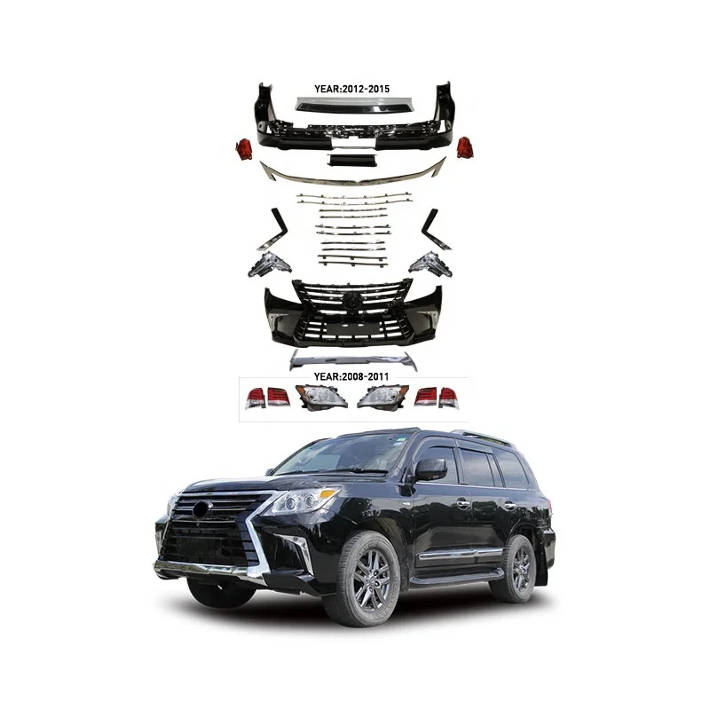 GBT Manufacture Fast Shipping Trendy Products Upgrade Grillee Bodykit For 2008-2015 Lexus LX570 Grille Facelift Model