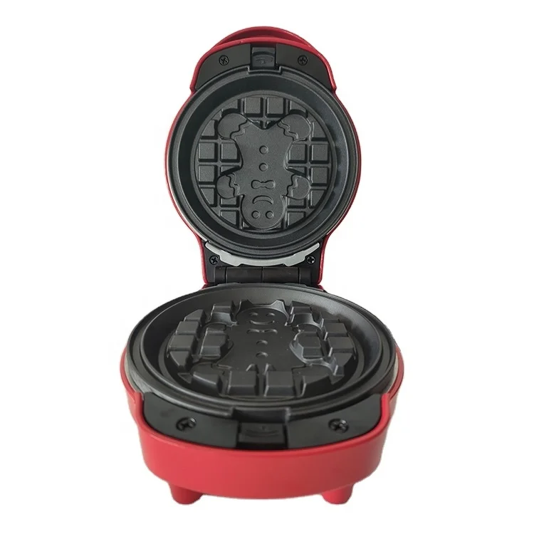 ETL approval  Electric Detachable  Plate Animal Shape Waffle Maker Santa Claus Donut Maker