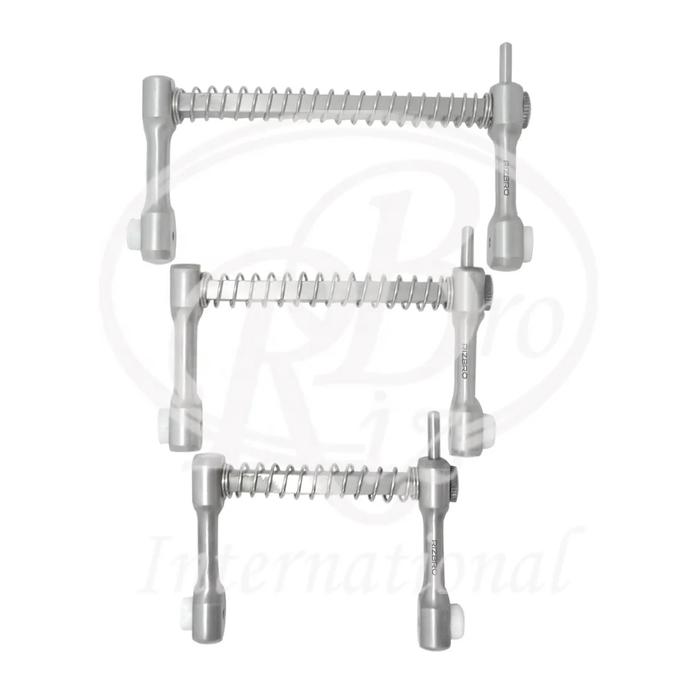 Canine mouth gag stainless steel with spring & plastic inserts veterinary livestock animal instrument diagnostic instrument