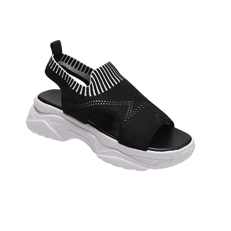 Fashion Design Customized Knit Upper Breathing Sandal Upper knit shoes ladies Fly knitted sports shoes upper