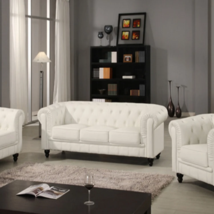 tufted pull button sofa European style modern velvet chesterfield sofa furniture in China