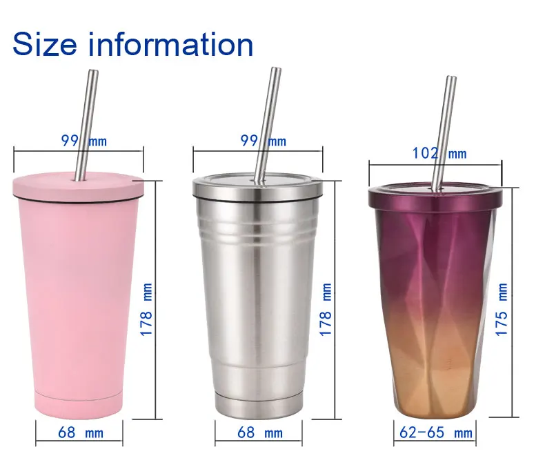 
Large coffee gift mug colour changing frosted beer mug insulated stainless steel wine tumbler double wall travel mugs 