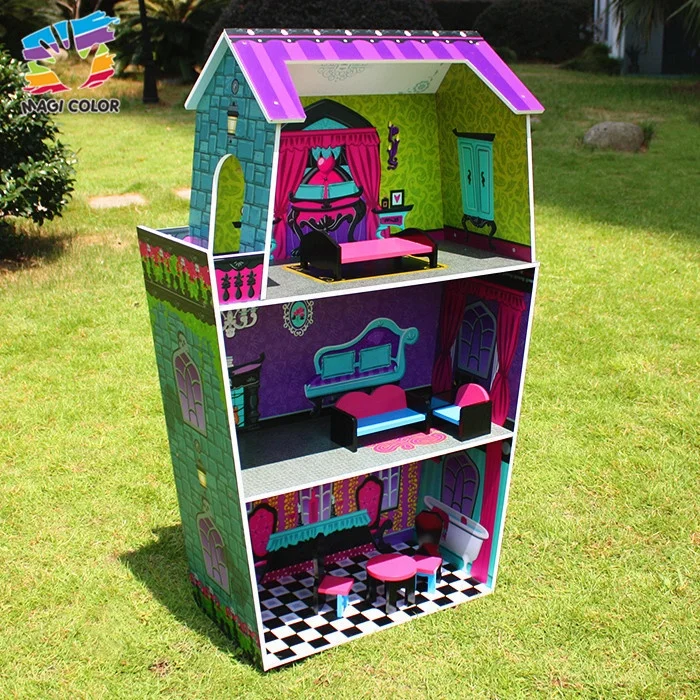 Ready To Ship dollhouse kits wooden furniture toy for role playing W06A140