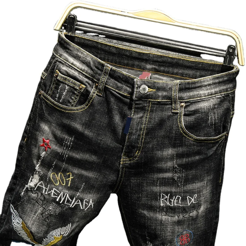 turkey two tone purple bootcut pantalones jeans men big and tall original painted slim fit soft latest jeans for men