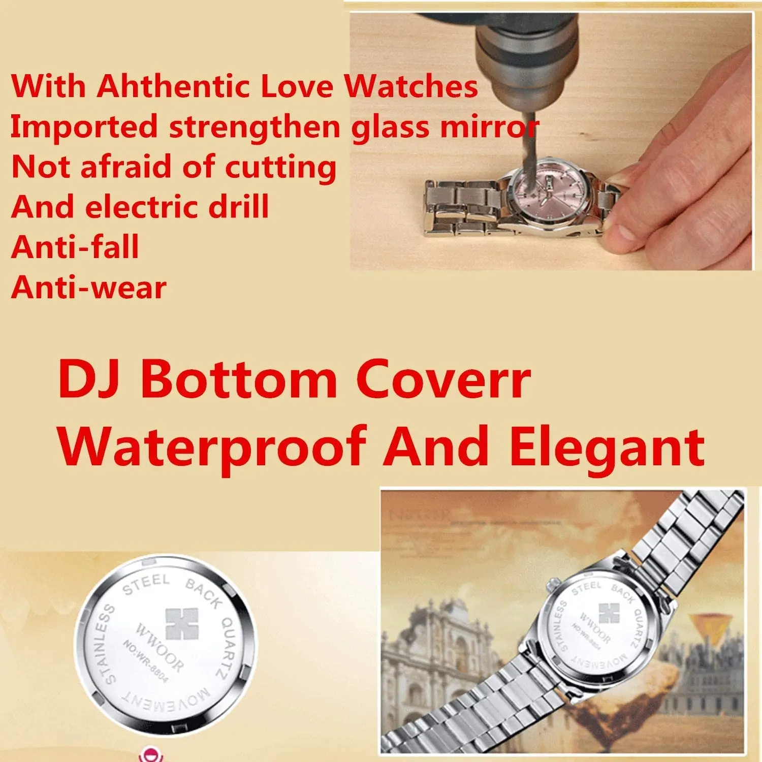 Montre Femme,Women Watches,Fashion Ladies Watches Waterproof Quartz Silver Clock Women Automatic Date Dress Wrist Watch Reloj Mu