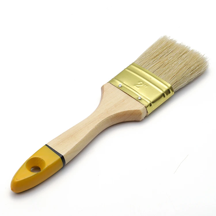 New designer trendy custom fashion Bristle Nylon hair wood plastic handle paint brushes