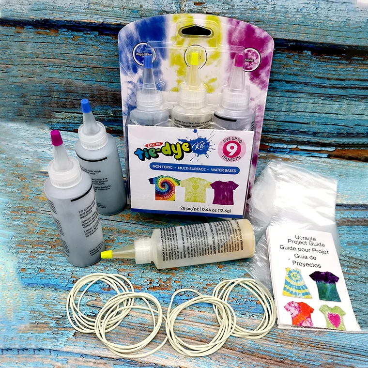 3 Colors Tie Dye Kit Non Toxic Dye for Permanent Fabric Craft Kit Diy Sets