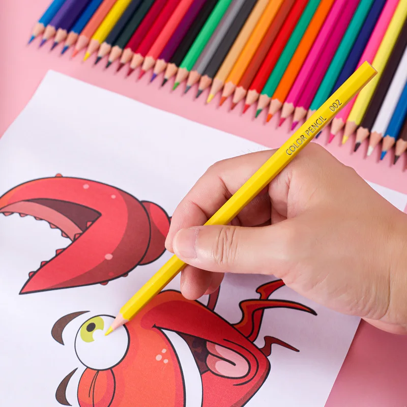 Whosale Stationery Factory Sale Multiple Specifications School Colors12 24 36 48 Art Painting Pencil Set