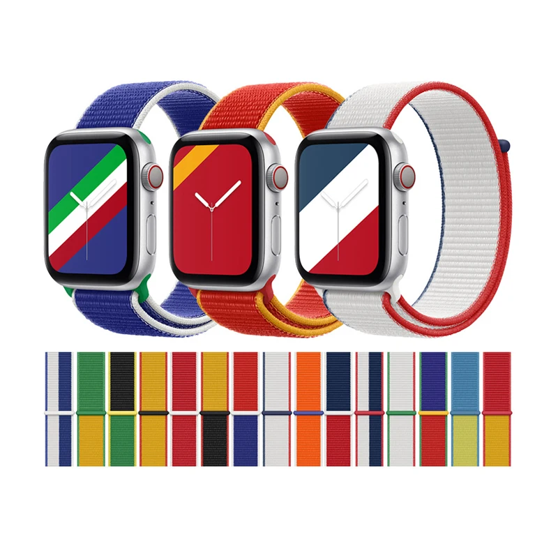 Ремешок спортивный нейлоновый для iwatch 1 2 3 4 5 6 44 мм 40 42