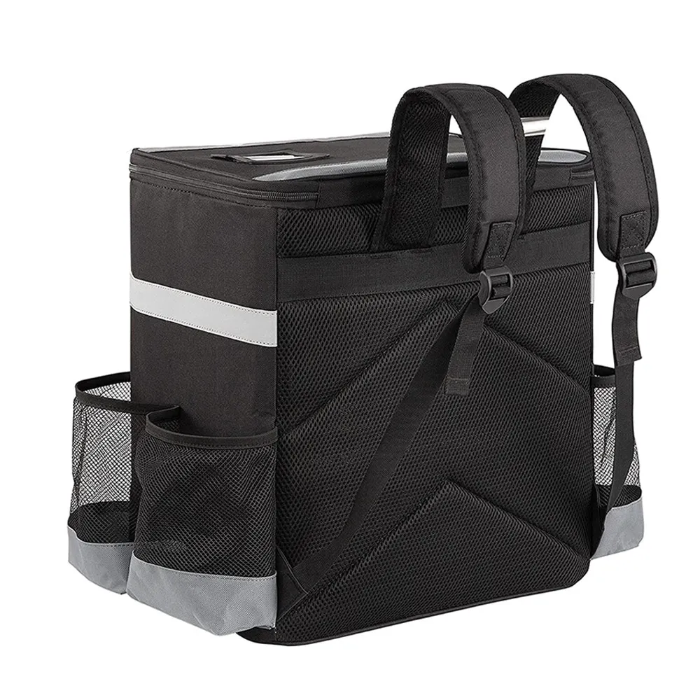 2021 Newest style manufacturer bike backpacks thermal insulated pizza food backpack delivery bag for motorcycle