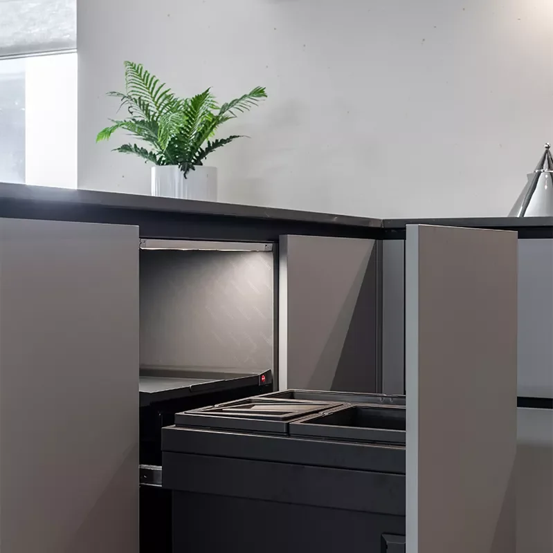 2023 smart home and kitchen customized tall thin modern storage furniture shaker kitchen cabinets