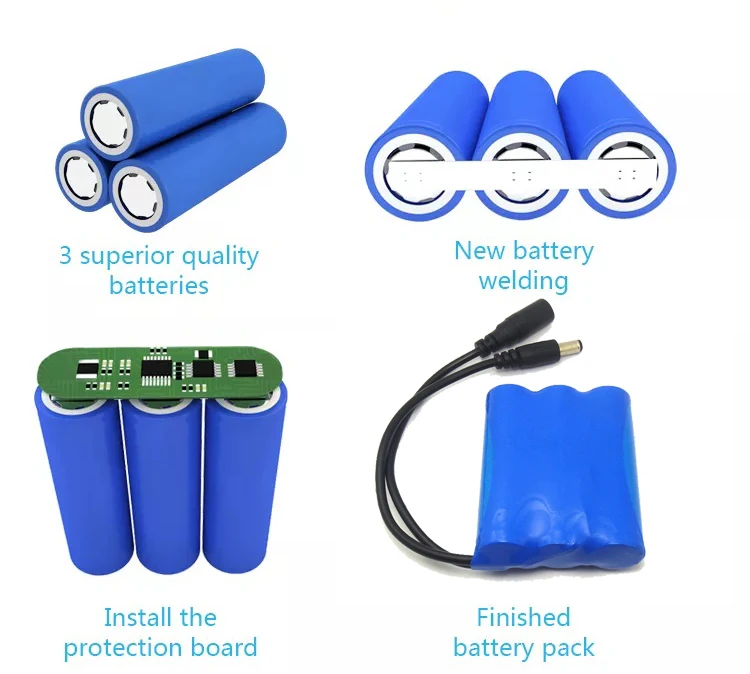 OEM 12V 18V 24V 36V 48V 18650 cell lithium ion batteries pack energey storage li ion battery pack