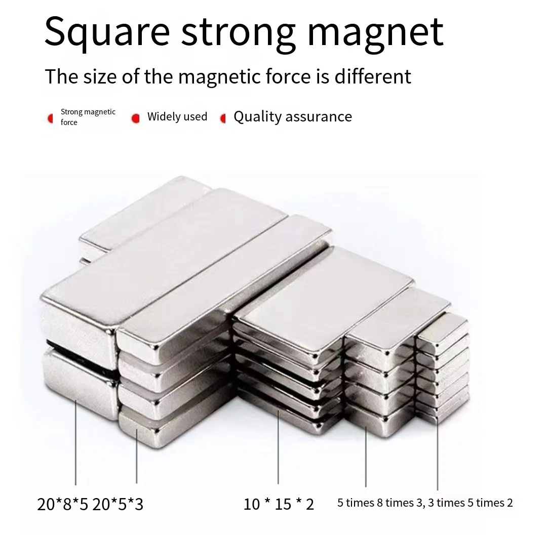 Countersunk Magnetic Materials Super Nickel Strong Magnet Block Magnets N52M N52H N52SH Countersunk Neodymium  Magnet 10mm