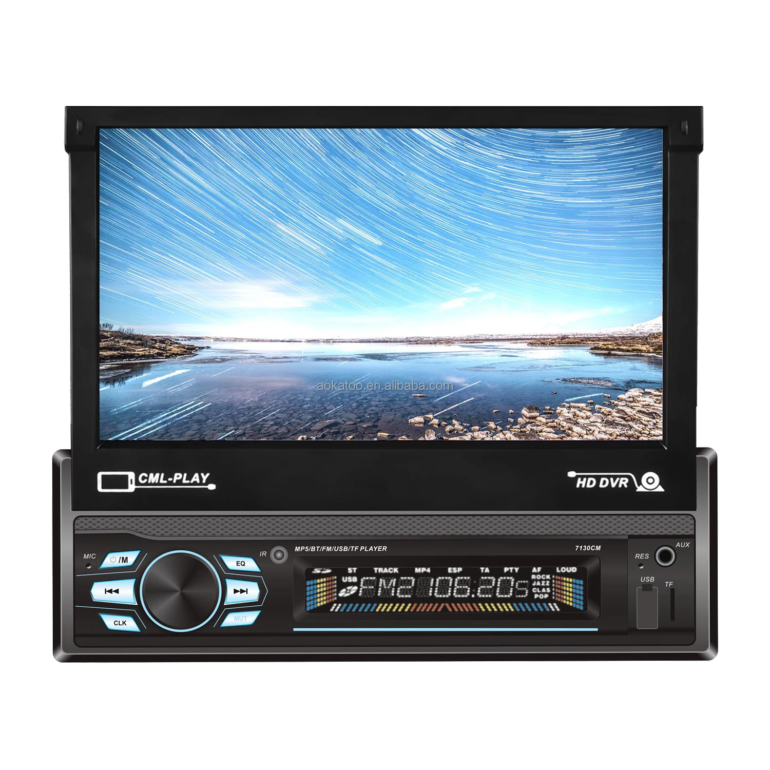 7018B Source Factory Universal 1din 7 inch Touch Screen Car Mp5 Player Radio Steering Wheel Control Phone Link