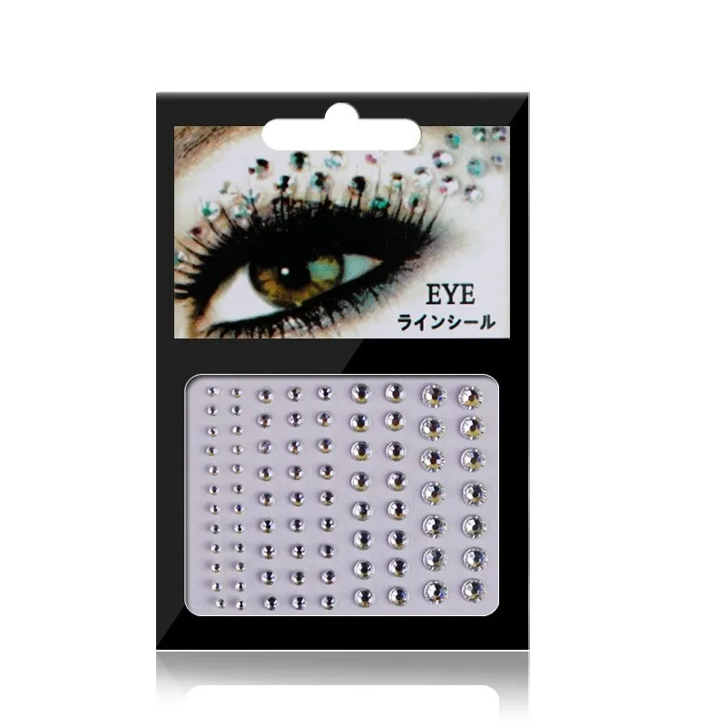 Ювелирные наклейки для глаз цветной макияж акриловая наклейка «сделай сам» бровей тату-наклейка