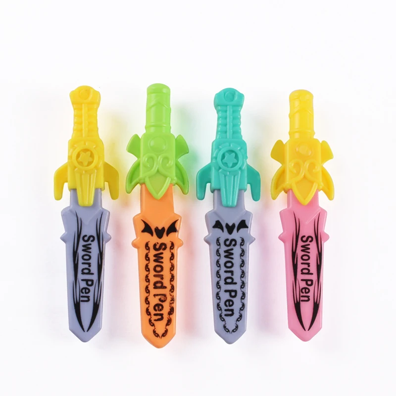 Best-selling Creative Mini Sword Shaped Plastic Ball Point Pen Kids Drawing Toys Student Toy School Supplies Gift pen